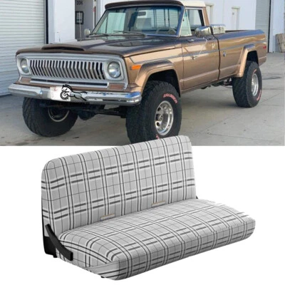 For Jeep J10 J20 Full Size Truck Pickup Car Linen Cotton 57" Bench Seat Cover Foto 1 de 4