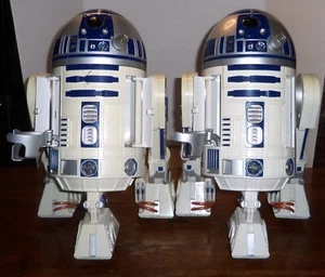 2 HASBRO 2002 STAR WARS R2-D2 VOICE INTERACTIVE DROIDS 16" FOR PARTS OR REPAIR - Picture 1 of 13