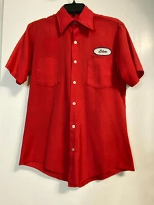 Vintage 70s NHRA Uniform Shirt SMALL Red Drag Racing Glen 1979 - Bild 1 von 24