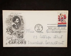 1966 First Day of Issue Salute to the American Circus John Ringling @10A - Picture 1 of 6