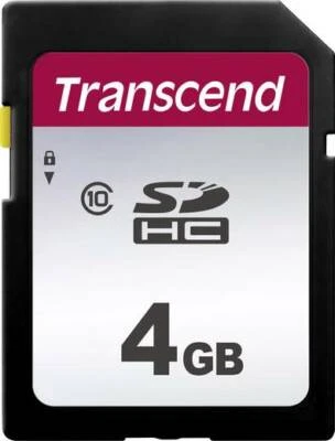 Transcend 4GB 300S Class 10 SDHC Secure Digital Memory Card  - Image 1 of 2