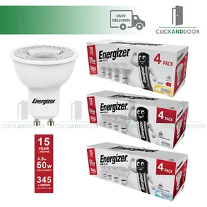 Energizer GU10 LED Bulbs Replacement Spot Lights Warm White Cool White Daylight - Picture 1 of 7