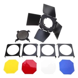 1 Set BD-03 Barn Door Honeycomb Grid & Filters for Various Photography Scenes - Picture 1 of 8