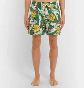 Polo Ralph Lauren Traveler Mid-Length Printed Swim Shorts in Size XL in Green - Picture 1 of 4
