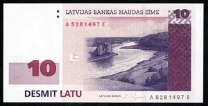 LATVIA - 10 LATI 2008 UNC P54 - Picture 1 of 2