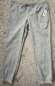 JUST BE Women's Plus Heather Gray Fleece Jogger Style Sweatpants Size 2X NWT - Picture 1 of 6