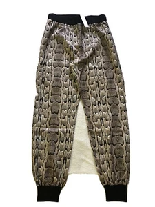 Camel Snake Skin Print Jogger Pants - Picture 1 of 1