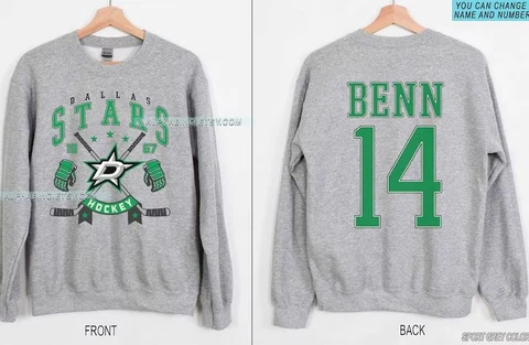 2 Side Dallas Stars Sweatshirt ,Jamie Benn SweatShirt Unisex Men Women KV10045 Cover