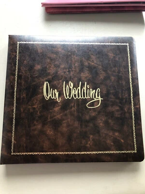 Libro de fotos álbum marrón NUESTRA BODA 11,5 x 12 #AF Foto 1 de 4