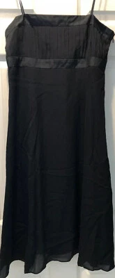 Ann Taylor  Black Silk Dress Size 2 Stunning Sexy Semi-Formal Cocktail LBD New - Image 1 of 4