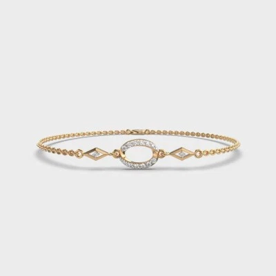 Loop of Energy Diamond Bracelet in 14k Lab Grown Diamond - Image 1 of 4