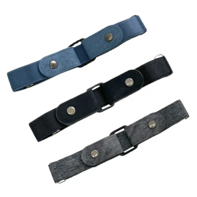 Ceinture Élastique Invisible Pour Homme Et Femme Sans Boucle Sans Renflement / - Photo 1/4