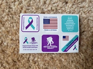 PATRIOTIC STICKERS - 6 Count - Picture 1 of 2