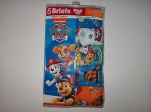Paw Patrol Underwear Underpants Briefs Boys 5pk 4 6 8 Nickelodeon NIP - Picture 1 of 3