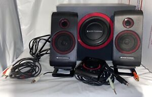 Altec Lansing VS2421 Powered Audio PC Speaker System W/ Volume Control TESTED