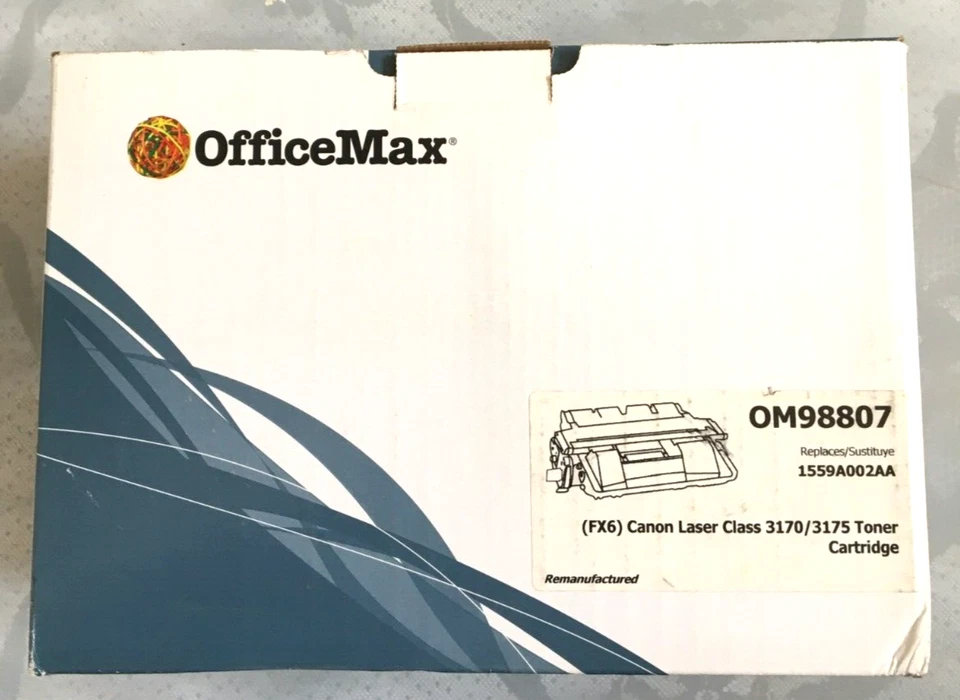OfficeMax Toner Cartridge OM98807 For Canon Laser 3170/3175 FX6 New Sealed - Image 1 of 4