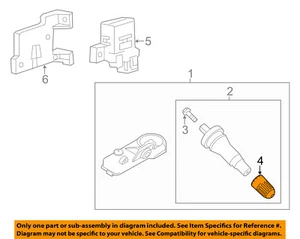 FORD OEM TPMS Tire Pressure Monitor-Cap 9L3Z1A163A - Picture 1 of 2
