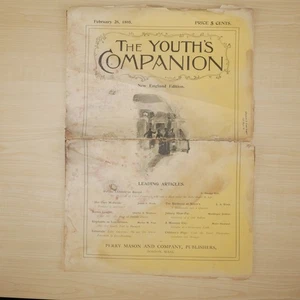 1895 Feb 28 Magazine The Youth's Companion -  How elephants handle teak in Burma - Bild 1 von 14