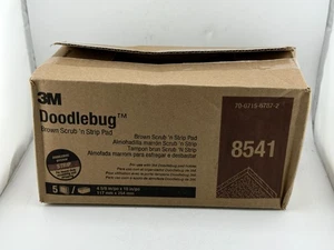3M Doodlebug Brown Scrub 'n Strip 5 Pads in Pack 8541 - Picture 1 of 4