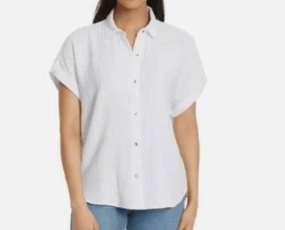 Jessica Simpson Women's Short Cap Sleeve Gauze Top - NWT! - Image 1 of 4