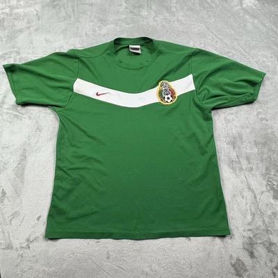 Camiseta de fútbol de colección México 2006 para hombre talla L verde blanco Mundial Foto 1 de 4