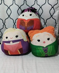 Squishmallow 11-12" Hocus Pocus Sanderson Sisters Plush Halloween Set of 3 NEW - Picture 1 of 11