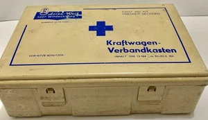 Kraftwagen-Verbandkasten Leina-Werk Germany first aid kit Vintage Car Stocked - Picture 1 of 18