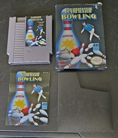 Nintendo NES Championship Bowling Video Game Complete in Box CIB Tested