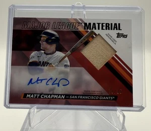 2024 Topps Update Matt Chapman Major League Materials Auto Red MLMAU-MC /25 - Picture 1 of 2