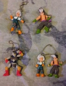 TOBAL No.1 figure key chain Lot of 4 set rare retro Bandai Japan game hobby m619 - Picture 1 of 20