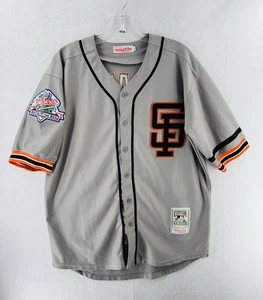 Camiseta deportiva Mitchell & Ness 1989 Will Clark #22 de los Gigantes de San Francisco para hombre pequeña gris - Imagen 1 de 14
