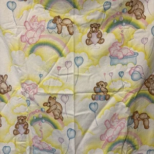 Coperta Ricezione Vintage Orsacchiotto Elefante Arcobaleno - Foto 1 di 4