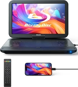 17,6" Tragbarer Blu Ray DVD Player mit 15,4" Bildschirm, HDMI Eingang/Ausgang, Sync... - Bild 1 von 9
