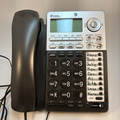 AT&T ML17939 2-Line Corded Speakerphone with Caller ID and Digital Answering - Image 1 of 4