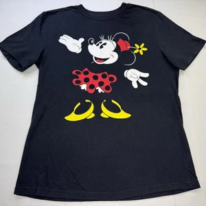 Disney Mickey & Co Minnie Mouse Retro Lunares y Flor Sombrero Camiseta Negra Talla S - Imagen 1 de 9