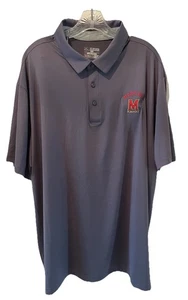 NWT Underarmor Loose Heat Gear Mens 3xl Gray Polo Maryland logo Msrp $64 - Picture 1 of 10