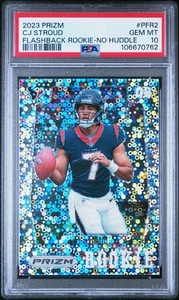Panini Prizm CJ Stroud Flashback Rookie No Huddle 2023 #PFR-2 PSA 10 Texans - Imagen 1 de 3
