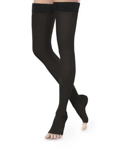 Therafirm Ease Thigh-High Compression Hose, 20-30 mmHg, Black, Small/Short - Picture 1 of 1