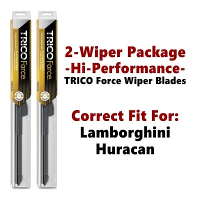 Limpiaparabrisas de alto rendimiento de 2 unidades para Lamborghini Huracan 2015+ - 25260/190 Foto 1 de 4