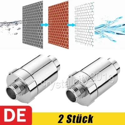 2 x Wasserfilter Duschfilter Kalkfilter Duschkopf Wasserhahn Armatur Handbrause - Bild 1 von 4