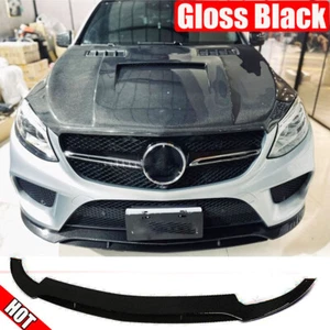 Gloss Black Front Bumper Lip Spoiler For Benz C292 GLE550 GLE400 GLE43 2015-2018 - Bild 1 von 11