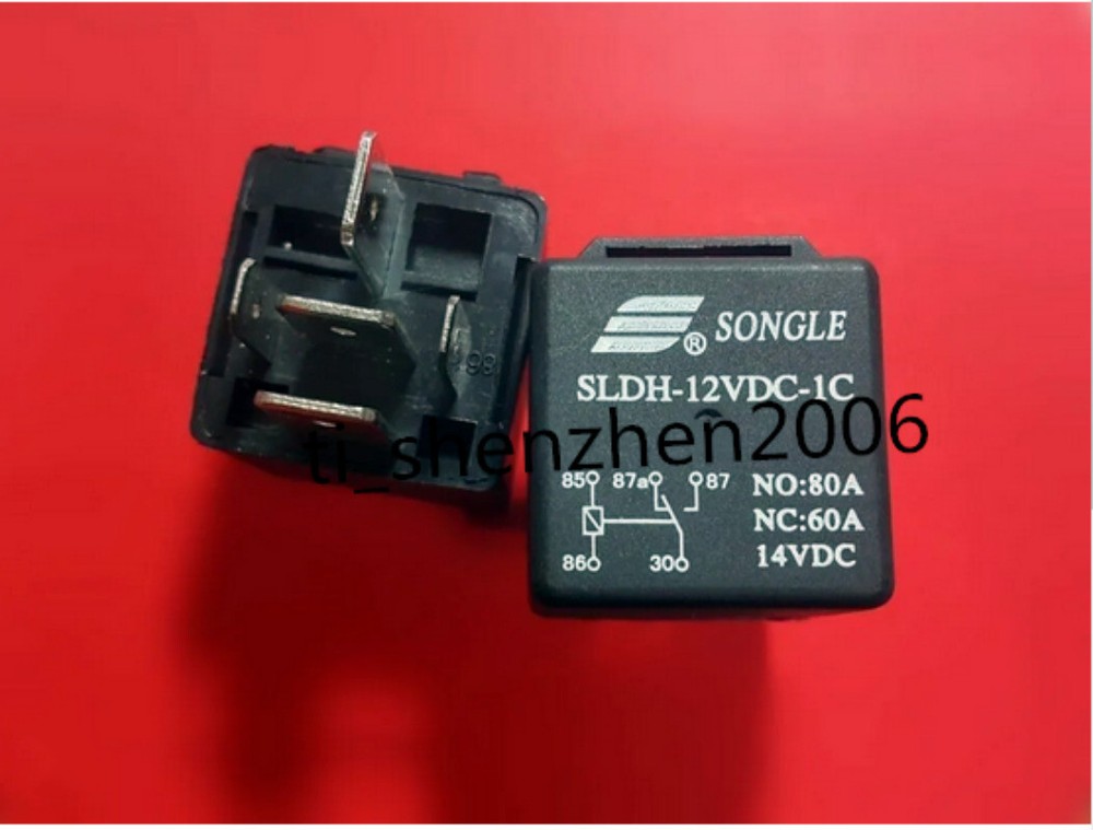 Relais Songle SLDH-12VDC-1C - 80A NO, 60A NC, 14VDC, Neuf