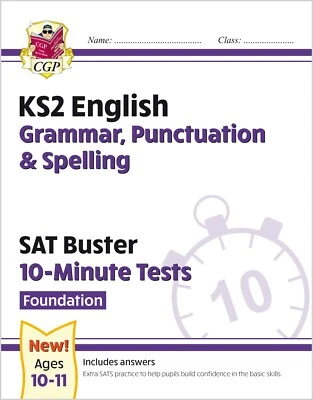 KS2 Year 6 SAT Buster 10-Minute Tests -Foundation Grammar with Answer Ages 10-11 - Image 1 of 4