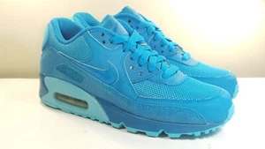 NIKE 2014 AIR MAX 90 443817 401 LIGHT BLUE 7 VINTAGE DUNK FORCE 1 180 95 97 98 - Picture 1 of 10