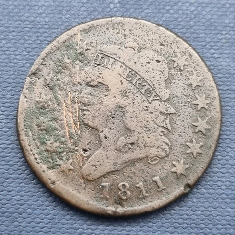 1811 Classic Head Large Cent 1c Better Grade damaged #50789 Cover