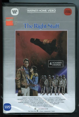 The Right Stuff (1983) VHS Original Warner Home Video Clamshell 1984 2 Tape - Image 1 of 3