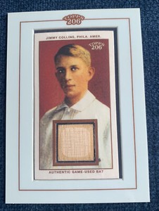 Jimmy Collins 2002 Topps 206 HOF Game Used Bat Relic Philadelphia Athletics A’s