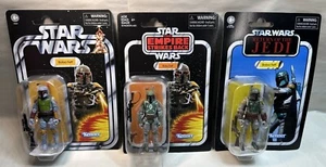 Star Wars The Vintage Collection ESB ROTJ BOBA FETT X 3 Figures VC09 186 275 - Picture 1 of 24