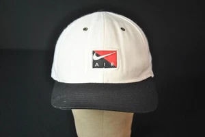 Vintage Nike Air Challenge 90s Color Block Mütze weiß blau 3625CS - Bild 1 von 4