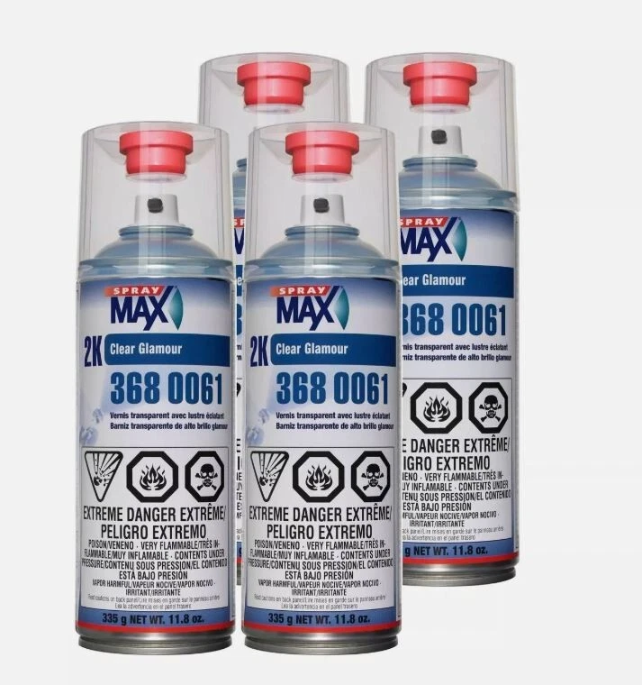 USC 3680061 Spraymax 2K  Glamour High Gloss Aerosol Clear (4 Cans) - Image 1 of 2